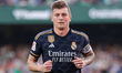 Toni Kroos of Real Madrid is playing during the La Liga EA Sports match between Real Betis...