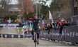 Lizzy Gunsalus is celebrating her win at the 2023 Women's U23 USA Cyclocross National Cham...