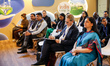 Participants visit India Pavilion in conference venue, Blue Zone during the COP28, UN Clim...