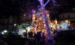 The Spata home in the Dyker Heights section of Brooklyn, New York, is covered in Christmas...
