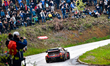 Drivers Thierry Neuville and Martijn Wydaeghe of Team Hyundai Shell Mobis World Rally Team...