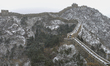 The Jinshanling Great Wall is covered in snow in Luanping County, Chengde, China, on Decem...