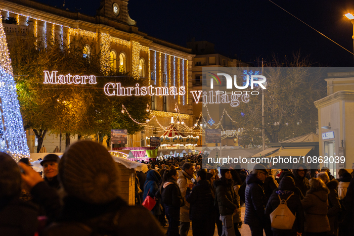 Daily Life In Matera Amid The Christmas Season