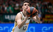 Carlos Alocen of Real Madrid is playing in the ACB Liga Endesa match between Joventut Bada...