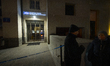 The blocked entrance to the TVP Info public broadcaster is seen  in Warsaw, Poland on 27 D...