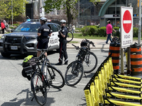 Toronto Police are blocking the road surrounding Queen's Park while Canadians are enjoying a Royal Fair celebrating the coronation of King C...