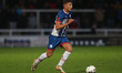 Louis Stephenson of Hartlepool United is playing during the Vanarama National League match...