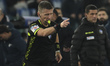 Referee Daniele Orsato is officiating the quarter-final of the Frecciarossa Italian Cup be...