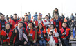Spectators are watching the launch of the Gravity 1 carrier rocket, the world's largest so...