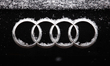 Audi logo is seen with snow on a car in Warsaw, Poland on January 12, 2024. 