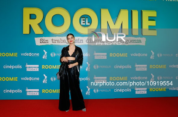 Vico Escorcia is attending the red carpet of the ''Roomie'' film premiere at Cinepolis Perisur in Mexico City, Mexico, on January 16, 2024. 