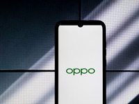The Appo logo is being displayed on a smartphone screen in Athens, Greece, on January 19, 2024. (