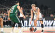 Ognjen Jaramaz of Partizan Mozzart Bet Belgrade is playing in the Euroleague, Round 22, ma...