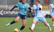 Maddi Wilde of London City Lionesses and Felicity Gibbons of Crystal Palace Women are in a...