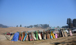 Sleds are remaining unused as the weather conditions continue to be dry at Gulmarg, a ski...