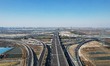 Vehicles are driving on the Binhai Interwork of the Hangzhou-Shaoxing-Ningbo Expressway in...