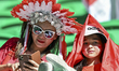 Indonesian fans are cheering before the start of the AFC Asian Cup 2023 match between Japa...