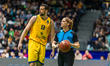 A basketball match in the Eurocup is taking place between WKS Slask Wroclaw and Dreamland...