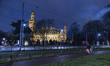 The Peace Palace building of the International Court of Justice  a few hours before the IC...