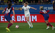 Laura Freigang and Lucy Bronze are playing in the match between FC Barcelona and Eintracht...