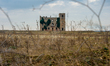 A frontal perspective of Camp 65, one of the largest prison camps located in Altamura on t...