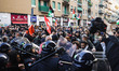 Protesters are clashing with police during the demonstrations in support of Palestine desp...