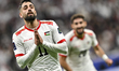 Oday Dabbagh of Palestine is celebrating after scoring a goal in the AFC Asian Cup 2023 ro...
