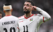 Oday Dabbagh of Palestine is celebrating the opening goal with his teammates during the AF...