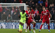 Abdoullah Ba of Sunderland is in action with Finn Azaz of Middlesbrough during the Sky Bet...