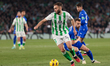 German Pezzella of Real Betis is controlling the ball during the La Liga EA Sports match b...