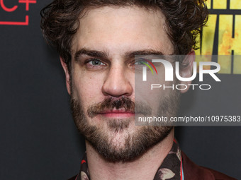 Grey Damon arrives at the Los Angeles Premiere Of AMC+'s 'The Walking Dead: The Ones Who Live' Season 1 held at the Linwood Dunn Theater at...