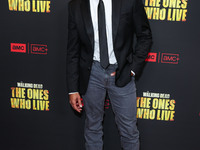 Khary Payton arrives at the Los Angeles Premiere Of AMC+'s 'The Walking Dead: The Ones Who Live' Season 1 held at the Linwood Dunn Theater a...