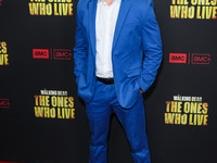 Cooper Barnes arrives at the Los Angeles Premiere Of AMC+'s 'The Walking Dead: The Ones Who Live' Season 1 held at the Linwood Dunn Theater...