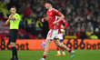 Joe Gardner of Nottingham Forest is playing during the FA Cup Fourth Round Replay match be...
