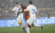 Romelu Lukaku of Roma is playing during the Serie A soccer match between AS Roma and Inter...