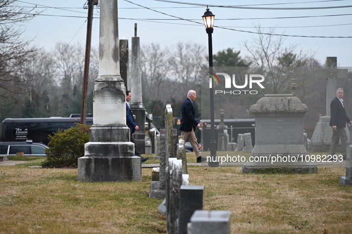 U.S. President Joe Biden Attends Mass At St. Joseph On The Brandywine Church