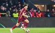 Matei Ilie is in action during the match between CFR 1907 Cluj and FC Rapid 1923 Bucuresti...