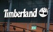 A Timberland logo is displayed in Birmingham, United Kingdom, on February 11, 2024. 