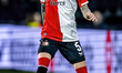 Quilindschy Hartman of Feyenoord is playing in the match against AS Roma at the Feyenoord...