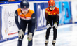 Jiarui Song is competing in the women's 500m event on the first day of the ISU World Cup S...