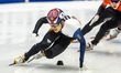 Tae Sung Kim is competing in the men's 500m event on the first day of the ISU World Cup Sh...