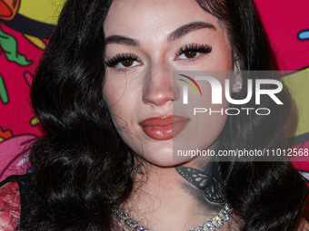 Bhad Bhabie (Danielle Peskowitz Bregoli) arrives at the Los Angeles Premiere Of Shout! Studios, All Things Comedy and Utopia's 'Drugstore Ju...