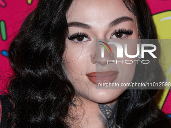 Bhad Bhabie (Danielle Peskowitz Bregoli) arrives at the Los Angeles Premiere Of Shout! Studios, All Things Comedy and Utopia's 'Drugstore Ju...