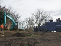 Police are currently protecting works by NGE/ATOSCA in the woods in Saix, Tarn Departement, on the planned A69 highway between Toulouse and...