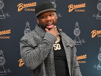 Curtis ''50 Cent'' Jackson is attending a bottle signing event for his Branson Cognac and Chemin du Roi champagne at Stew Leonard's in Param...