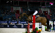 Patrick Bolle is riding his horse Susanne during the FEI Jumping World Cup CEL Final (145...