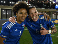 Sara Gama and Elena Linari are playing in the Women's International Friendly Match between the Italy Women's National Team and the Ireland W...