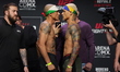 Edgar Chairez of Mexico and Daniel Lacerda of Brazil are facing off during the UFC Fight N...