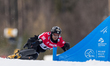Radoslav Yankov is competing in the FIS Snowboard World Cup parallel giant slalom in Jawor...