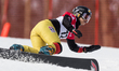 Melanie Hochreiter is competing in the FIS Snowboard World Cup, parallel giant slalom, in...
